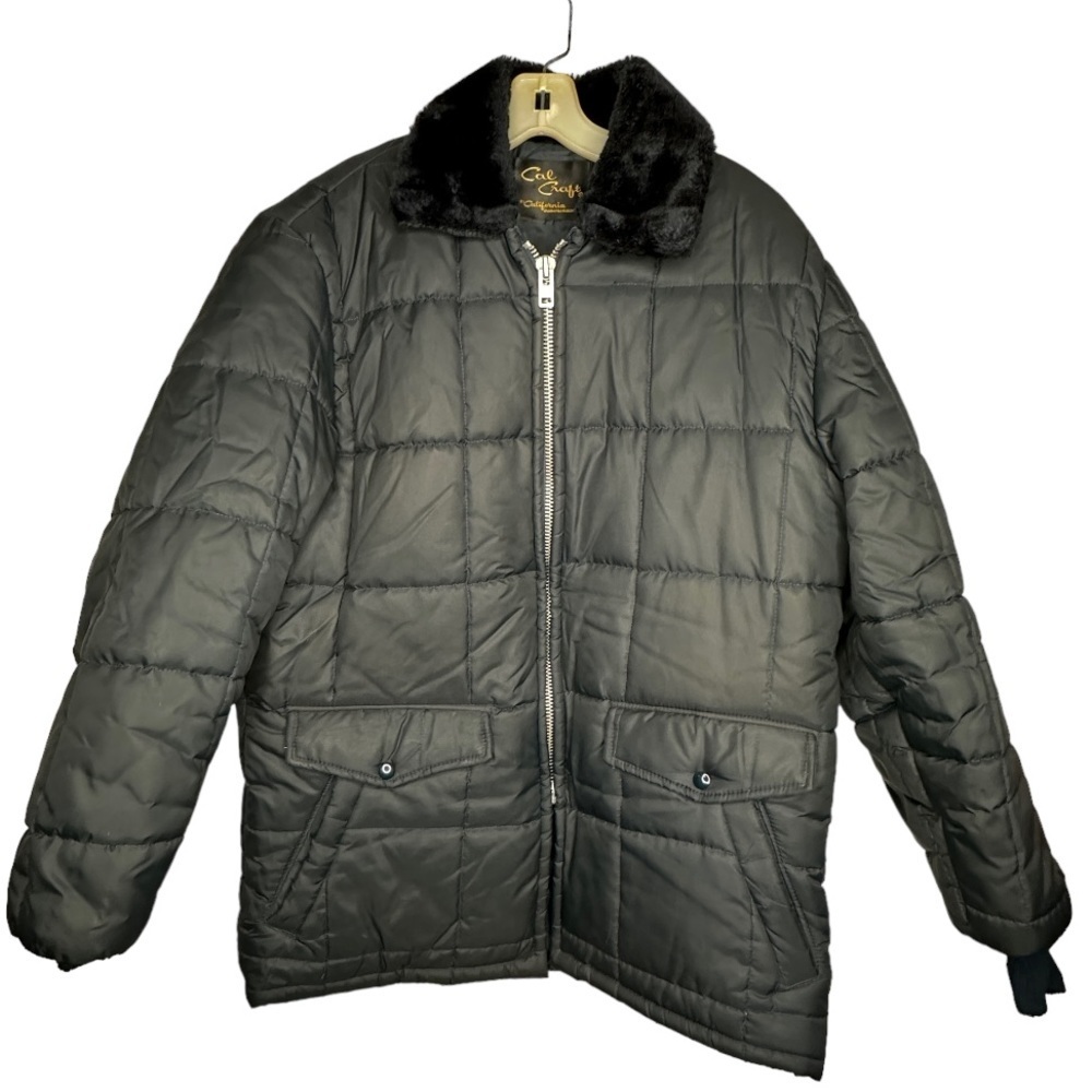 Vintage Cal‎ Craft Black Puffer Coat